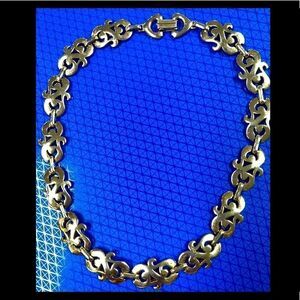 Vintage Marino Signed Necklace Gold Plated
